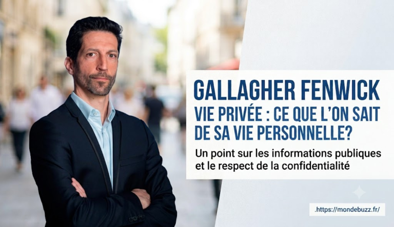Gallagher Fenwick Vie Privée : Ce Que l’On Sait de Sa Vie Personnelle? Gallagher Fenwick Vie Privée